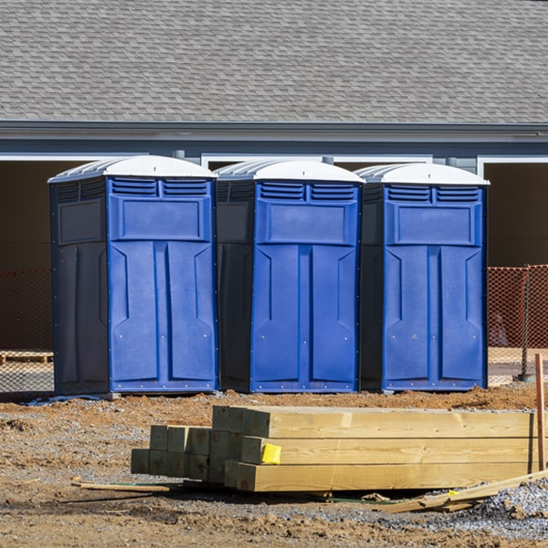 how can i report damages or issues with the porta potties during my rental period in Conway